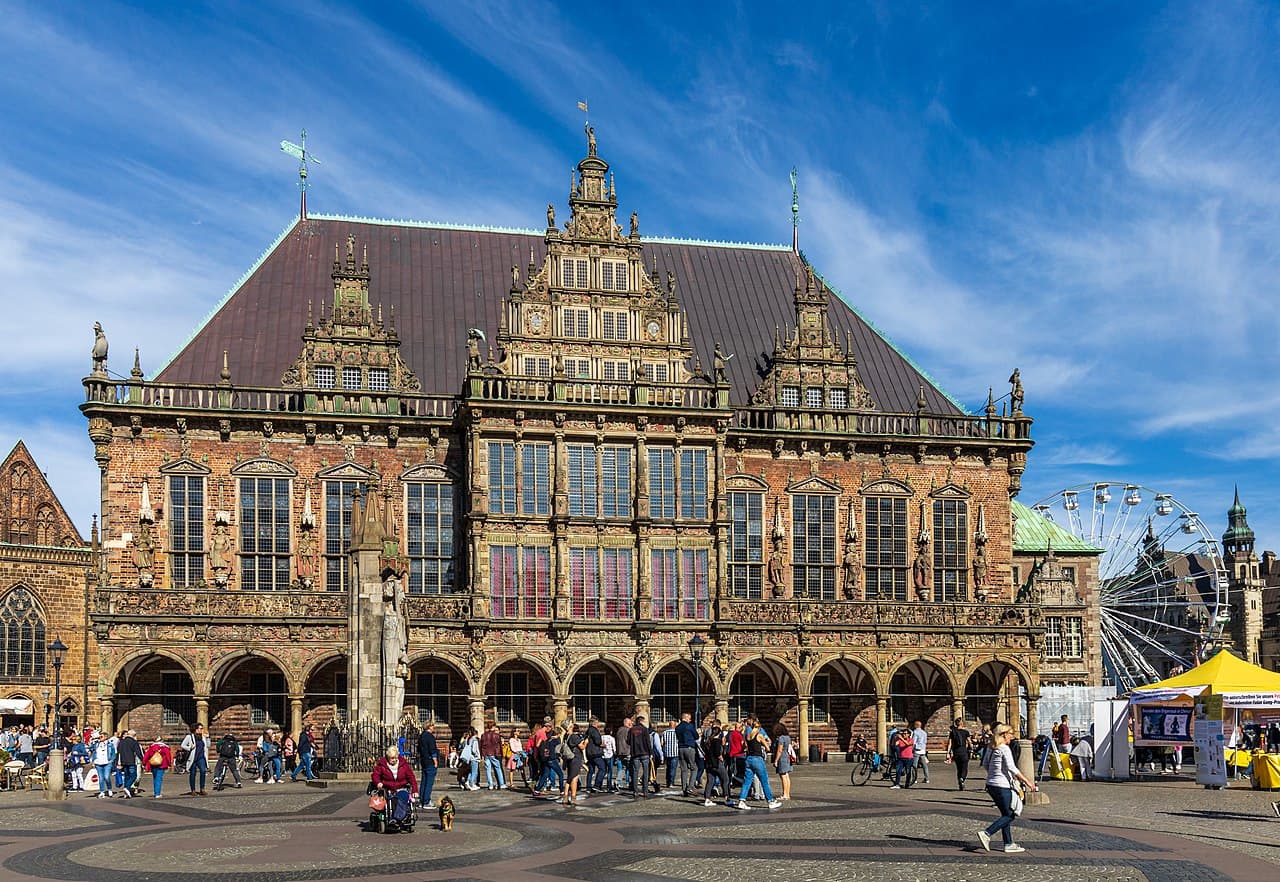 Die Fassade des Bremer Rathauses am Marktplatz